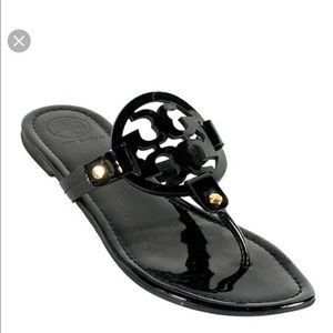 Black Patent Tory Burch Sandals